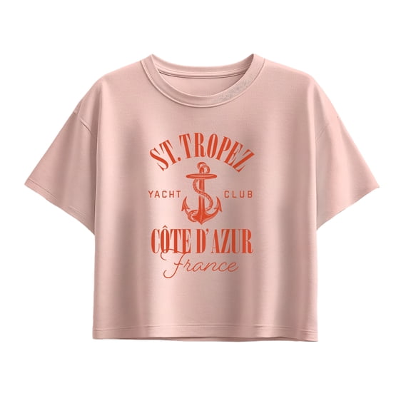 Instant Message - St. Tropez Yacht Club - Youth Girls Boxy T-Shirt