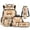 Mushroom Cat Print, variant on Aplkyhs Colorful Tractor 4 Piece Kids Backpack Set with Lunch Box Pencil Case Kids Backpack for Girls 8-10 and Water Bottle Cover for Teens Elementary Middle School