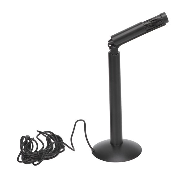Micrófono Para Computadora De Escritorio, Micrófono De Escritorio De Condensador, Captación De Sonido Integral De 360 ​​​​grados, Alta Sensibilidad, Negro, Plegable,
