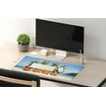 thumbnail image 5 of Extended Gaming Mouse Pad (35.4x15.7 in), Large Stable Rubber Base Mousepad with Stitched Edges, Keyboard Mouse Mat Desk Pad for Work, Game, Office, Home - Funny Pineapples, 5 of 6