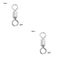 thumbnail image 2 of Eigraketly Conector de pesca, anillo giratorio de pesca de cobre Flexible, rodamiento de bolas ligero, conectores a presión de barril, alta dos 2piezas, 2 of 6