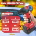 thumbnail image 4 of Jet Fan Mini Blower，130000 RPM Cordless Air Duster Comaptible with Milwaukee M18 18V Batteries with 4-Speed Control for Car Dust Cleaning, Outdoors BBQ Leaf Cleaning, Sofa's Pet Hair Cleaning, 4 of 8