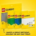 thumbnail image 7 of LEGO Classic Gray Baseplate Square 48x48 Stud Foundation to Build, Play, and Display Brick Creations, Great for City Streets, Castle, and Mountain Scenes, 11024, 7 of 7