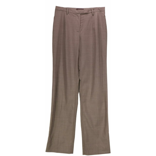 Peserico Men's Khaki Cliente Wool Dress Pants - 42