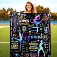 thumbnail image 2 of Gymnastics Blanket Gifts for Women Girls, Gymnasts Throw Blanket Super Soft Lightweight Travel Bed Sofa Blankets for Gymnast Gymnastic Lovers Competition Accessories, 50 脳 60 Inch, 2 of 8
