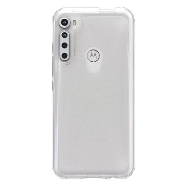 Funda De Acrigel Para Moto One Fusion Plus Cely Vesmir Protector Transparente 2 Micas De Cristal