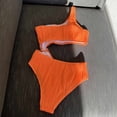 thumbnail image 5 of Lopeceal Women's O-Ring Cutout One Piece Swimsuit High Cut Bathing Suit One Shoulder Tummy Control Modest Coverage Swimwear, 5 of 5