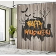 thumbnail image 5 of Ambesonne Halloween Shower Curtain, Words Bats Art, 69"Wx75"L, Multicolor, 5 of 5
