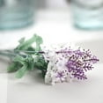 thumbnail image 3 of Ludlz Artificial Lavender Silk Flowers Plastic Fake Plant Make a Bountiful Flower Arrangement Decor Your Outdoor Indoor House Garden DIY Stage Party Wedding Festival Decor, 3 of 7