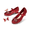 Red, variant on PATPAT Girls Mary Jane Dress Shoes Glitter Sequins Rhinestones Bow Low Heel Princess Shoes with Butterfly Hair Clips