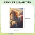 thumbnail image 4 of Naloa Rainbow Cloud White Horse Golf Towel Golf Gift for Men and Women Golf Towel with Carabiner Clip to Quickly Remove Mud, Dirt and Sweat, 4 of 8