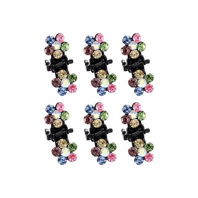 WREESH Rhinestone Side Clip Small Hair Clip Hair Claw Sim-ple Bangs Clip Top Clip Hair