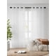 thumbnail image 3 of NANWEI Lino Cortinas Translucidas Equilibrar La Privacidad y La Luz, Ligero Vertical con Ojales en Parte Superior para Recamara y Sala, 2 Paneles (Blanco, 132An x 213.3Al cm), 3 of 8