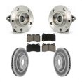 thumbnail image 1 of Transit Auto Ensemble de Roulement de Moyeu avant Rotors de Frein à Disque Enduits et Plaquettes en Céramique pour Voiture 2005-2007 Volvo V70 R avec Rotor de 305mm KBB-121502, 1 of 11