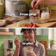 Ninja CREAMi Ice Cream Maker, for Mix-ins, Milkshakes, Sorbet, 5 One-Touch Programs, (2) 16 Oz Pint Containers & Lids, NC350 White