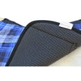 thumbnail image 5 of Horse English All-Purpose Neoprene Shock Absorbing Blue Plaid Saddle Pad 72TS29RB, 5 of 5