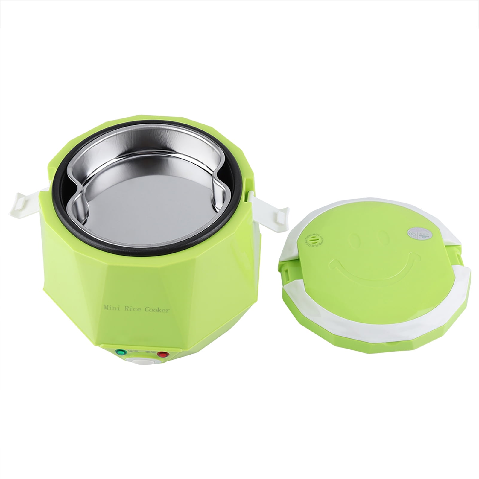 Nieyigj 1.6L Portable Electric Rice Cooker for 24V Truck, Green - 140W Food Steamer and Multicooker for Travel (7.1 inches / 18 cm)