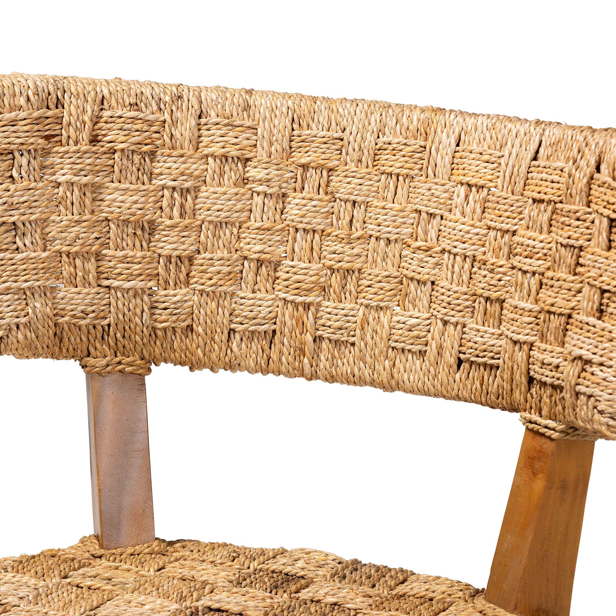 bali & pari Sabit Boho Dining Chair, Natural Brown