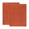 thumbnail image 2 of Superior Leo Cotton Geometric Border Bath Mat, 22" x 35", Set of 2, Copper, 2 of 10