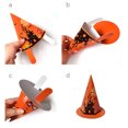 thumbnail image 3 of Decodeary Lot de 10 Boîtes de Bonbons d'Halloween Fête Festival en Forme Rangement Sac-Cadeau Biscuits Réutilisable Organisateur de Collations Personnalisé Orange 1 Ensemble, 3 of 6