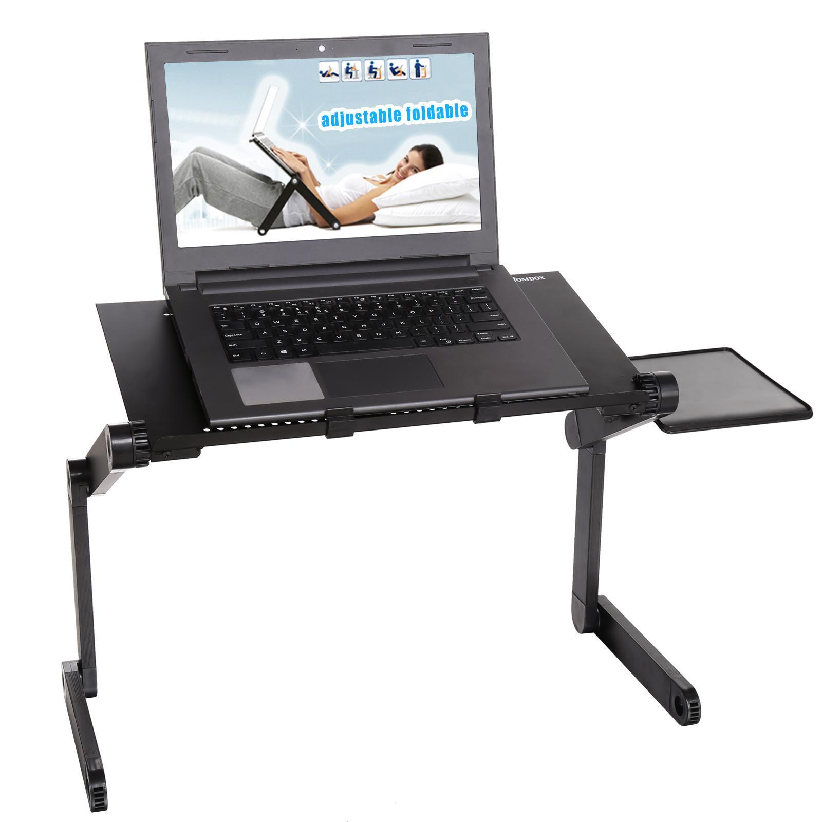 Homdox Black 360 Degree Adjustable Protable Laptop Stand Desk table for bed - image 2 of 7