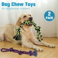 thumbnail image 7 of Dog Rope Toys 2 Nearly Indestructible Dog Toys, Dog Toy for Medium to Large Breed, Dental Cleaning Chew Toys, Dog Tug Toy for Boredom, Dog Teething Toys, Dog Rope Toy for Aggressive Chewers, 7 of 7
