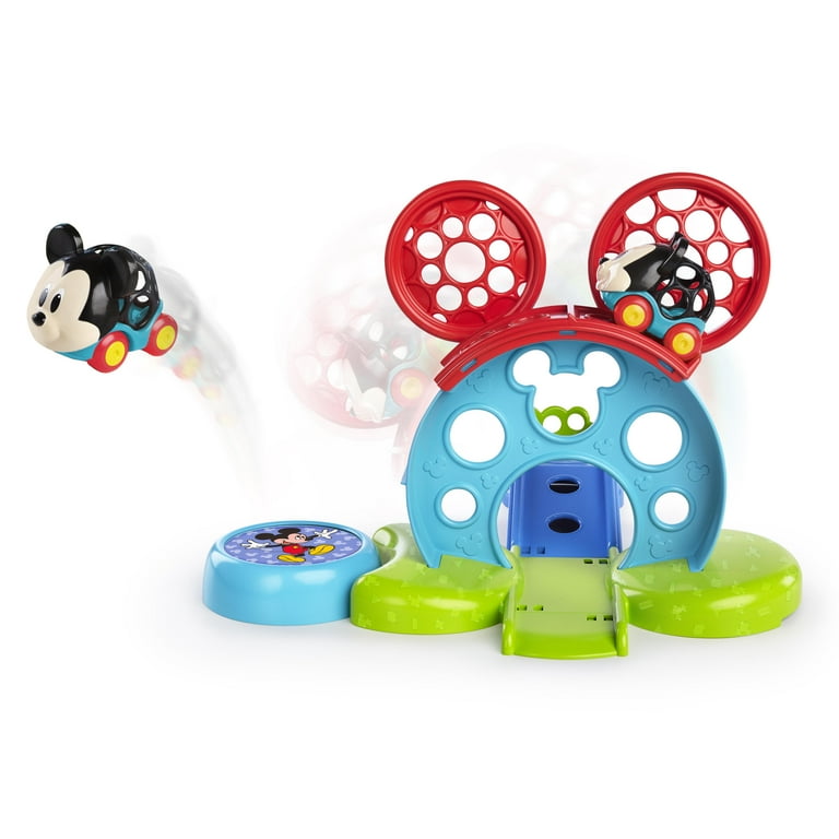 Bright Starts Disney Baby Go Grippers Mickey Mouse Bounce Around Playset with Push Car Ages 6 months