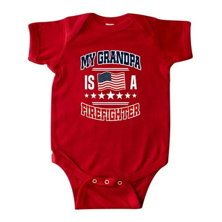 

Inktastic Grandpa is a Firefighter Grandson Gift Baby Boy or Baby Girl Bodysuit