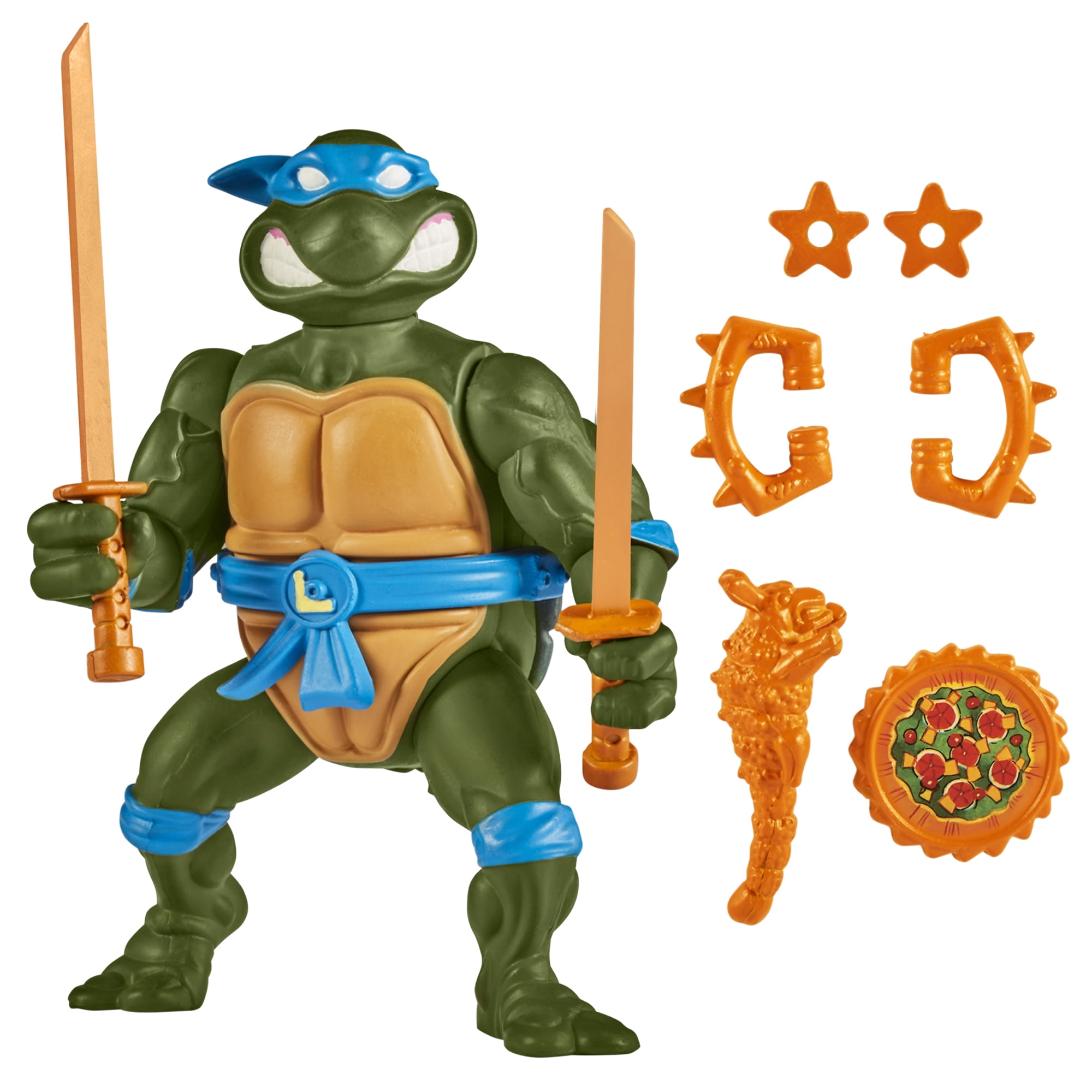 Playmates Teenage Mutant Ninja Turtles TMNT Classics Leonardo Action Figure  (with Storage Shell)