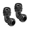 thumbnail image 1 of Conector de cable M25, junta de nylon ajustable a prueba de agua IP68 de 90 grados para cable de 6 mm a 10 mm de diámetro, 2 piezas, 1 of 4