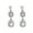 Silver, variant on Eosunjian 1 Pair Women Hanging Earrings Sparkling Cubic Zirconia Geometric Luxury Lightweight Bride Wedding Prom Party Dangle Earrings Lady Ear Jewelry Silver