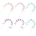 thumbnail image 6 of Raindrops 6Pcs Arch Cake Decorations Birthday Cake Decorations Pretty Cake Picks, 6 of 8