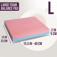 thumbnail image 2 of PRISP Large Foam Balance Pad - High-Density Stability Training Mat for Yoga, Fitness, Home Gym, Physical Therapy and Coordination Exercises; Workout Equipment, Balancing Board Knee Cushion, 2 of 8