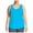 Cyan, variant on ELFINDEA Womens Tops Plus Size Tank Tops For Summer Tank Tops Loose Fit Casual Camisole Shirttail Tank Cyan 3X