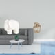 thumbnail image 2 of Estatua De Elefante De Cerámica, Escultura Animal, Figura Coleccionable Con Almohadillas Antideslizantes Para Estantería O Mesa. Figura Abstracta De Pareja, Escultura Creativa De Resina Para, 2 of 8