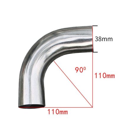 

Elbow Exhaust Pipe Stainless Steel U-Shaped Pipe Mandrel Bend 90 Degree