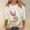 B, variant on Plus Size Womens Holiday Shirts Vintage Jesus Graphic Tees Easter Egg Printing 3/4 Sleeve T Shirts Crewneck Summer Tunic Tops L