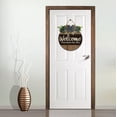 thumbnail image 3 of Eveokoki 12" Welcome Sign for Front Door,Decor for Farmhouse Porch Decorations, Rustic Welcome Wreaths Sign with Stapled Greenery, Round Wooden Hanging Sign Housewarming Gift, 3 of 5