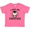 thumbnail image 3 of Inktastic I Love My Godfather with Cute Penguin and Hearts Girls Baby T-Shirt, 3 of 5