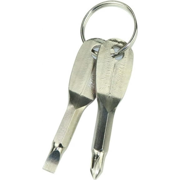 Keychain Screwdriver,Flathead Screwdriver and Phillips Screwdriver Keychain Screwdriver - Keychain Screwdriver Tool, Christmas Stocking Stuffers for Men, Father, Husband
