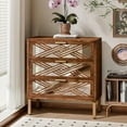thumbnail image 6 of COZAYH 3-Drawer Modern Accent Dresser Mirror Front Storage Cabinet, Wood Finish, 6 of 11