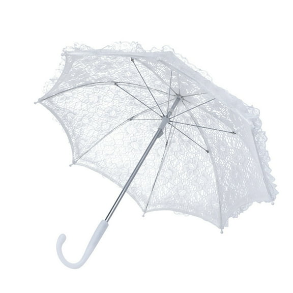 Elegant Lace Parasol for Wedding and Theme Party Dressingup Flower Pattern Craft Umbrella Props Photography Accessories