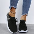 thumbnail image 2 of Women's Fashion Casual Mesh Women Dress Casual Shoes Breathable Lace Up Sneakers Casual Wedge Shoes for Women Closed Toe Loafers Shoes, 2 of 8