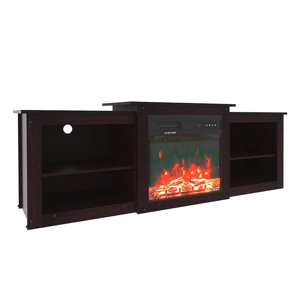 Kepooman 65" Fireplace TV Stand Entertainment Center, TV Stand with Fireplace for Living Room, Farmhouse Wood TV Stand with Storage Cabinet, Dark Brown Kepooman 65" Fireplace TV Stand Entertainment Center, TV Stand with Fireplace for Living Room, Farmhouse Wood TV Stand with Storage Cabinet, Dark Brown