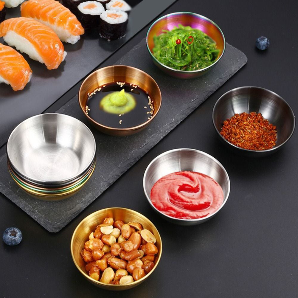  JHNIF 12pcs Clear Glass Soy Sauce Dipping Bowls Side Dishes for  Snack Sushi Fruit Appetizer Dessert. 3 Inch : Everything Else