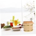 thumbnail image 4 of Ensemble de 1 Baril en Bois pour Exposition de Sushi, Bol Xxcm avec Récipient pour Mélanger la Nourriture, Seau Japonais avec Couvercle Rond, Support de Baignoire pour Riz, Réchauffeur Vapeur, Seau Chinois pour Hôtel, 4 of 5