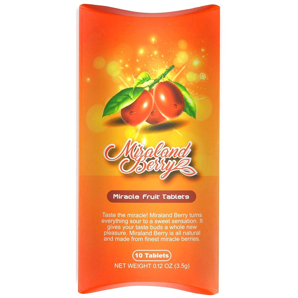 MiralandBerry Miracle Fruit Tablets, Miracle Berry Tablets, 10 Count