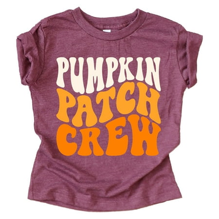 

Pumpkin Patch Crew Shirts and Bodysuits for Infant Baby and Toddler Girls and Boys Vintage Burgundy Shirt 2T