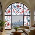 thumbnail image 6 of DKTIE 17.7" x 78.7" Forest Deer Pattern Decorative Colored Privacy Window Film, Providing Shade and UV Protection. Electrostatic Adsorption installation, Reusable, Applicable to any Window Scenario, 6 of 8
