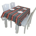 thumbnail image 3 of EREHome Red Orange Argyle Tablecloth 52x70 inches, 3 of 4